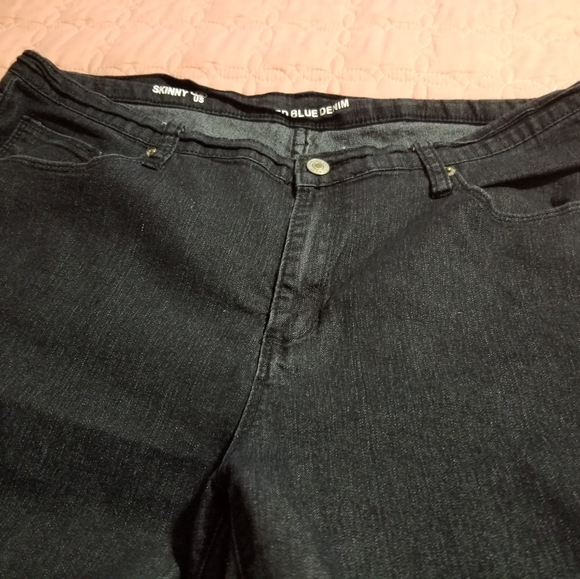 Black jeans zip on legs size 16 - Picture 5 of 7